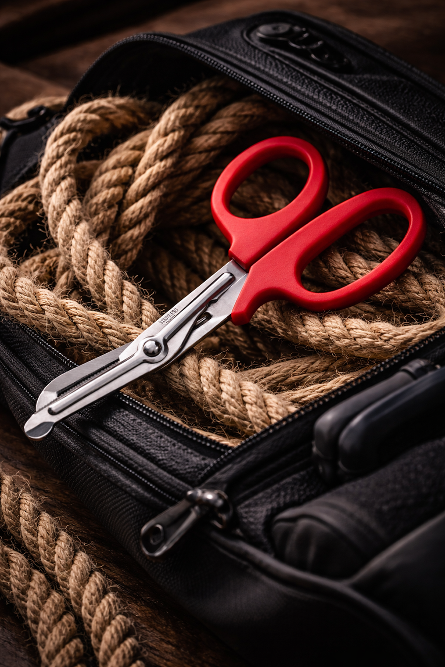 bondage safety scissors in rope kit
